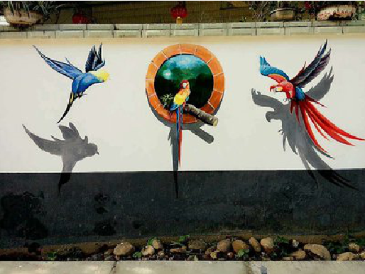 景谷视觉错位-3D墙绘设计