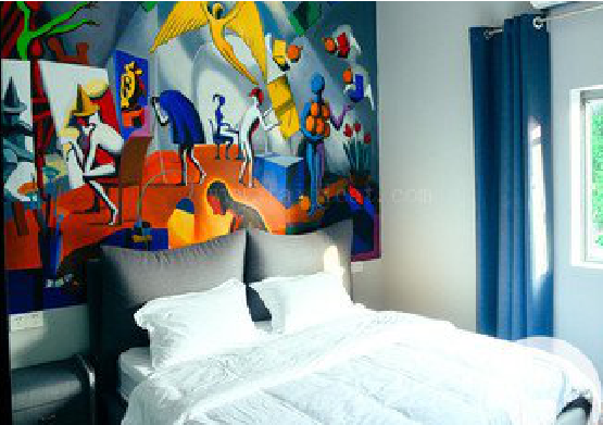 景谷对于酒店的墙体彩绘而言更注重哪些方面？